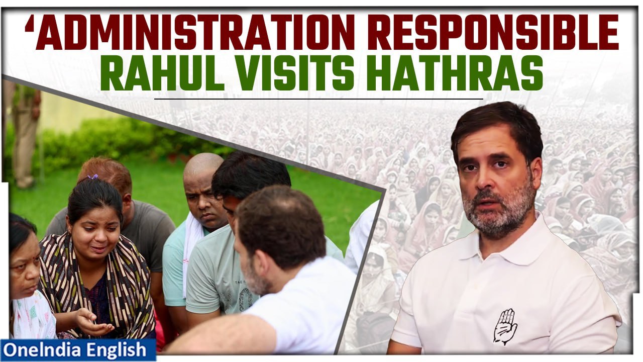Hathras Stampede: Rahul Gandhi Offers Solace to Hathras Families Amidst Aftermath of Deadly Stampede