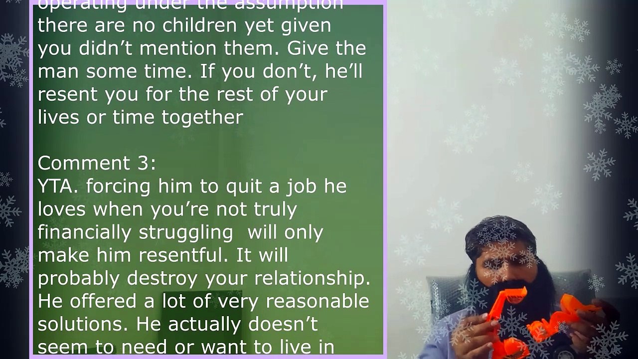 Telling my husband he needs to quit his dream job video Dailymotion