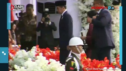 Momen Menhan Prabowo Hadiri HUT Ke-78 Bhayangkara di Monas
