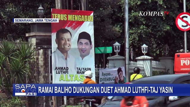 Ramai Baliho Dukungan Duet Ahmad Luthfi-Taj Yasin Maju Pilkada Jateng