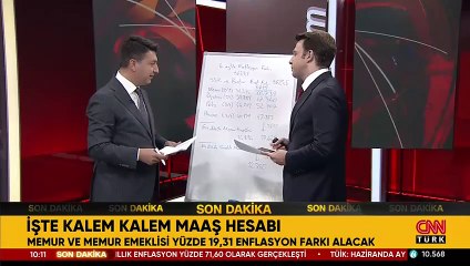 Haziran ayı enflasyonu sonrası işte memur ve emeklinin zamlı maaşları
