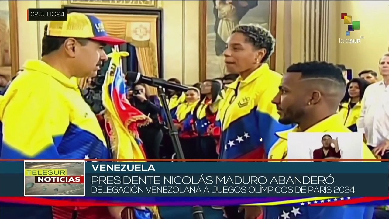 Presidente Nicolás Maduro abandera delegación venezolana para los Juegos Olímpicos de París 2024