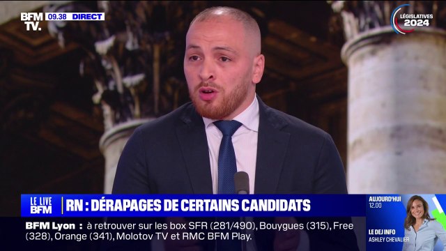 Candidats polémiques du RN: Il y a des sujets sur lesquels il y a eu un manque de criblage , reconnaît Matthieu Valet