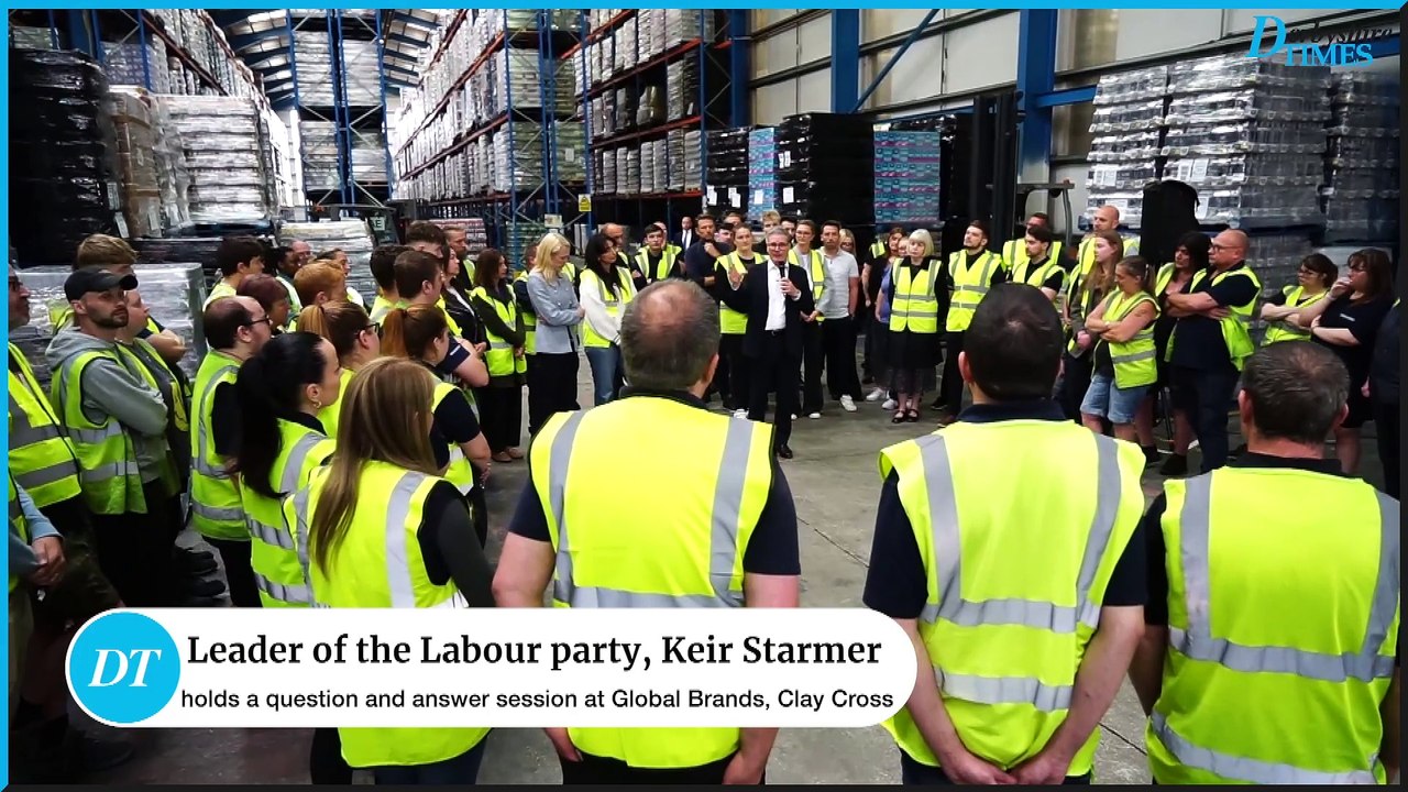 Keir Starmer - question and answer session at Global Brands Clay Cross