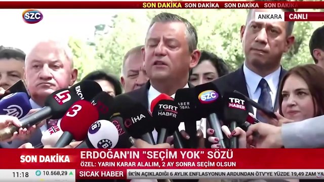 Özgür Özel: Yarın karar alalım, iki ay sonra seçim olsun