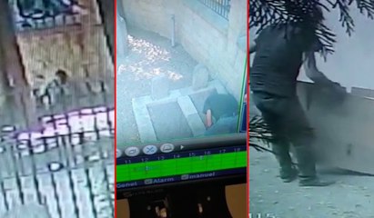 Fatih'te tarihi şehitlikte define kazısı kamerada