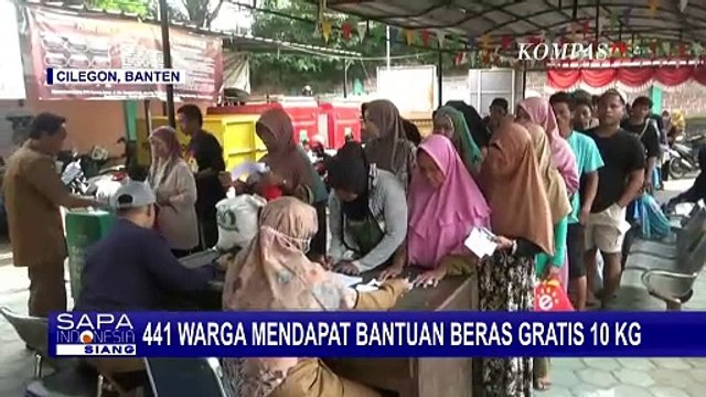 Harga Bahan Pokok Melambung Tinggi, Warga Kelurahan Karang Asem Dapat Bantuan Beras Gratis