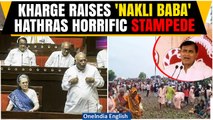 Hathras Stampede: Congress President Kharge Raises 'Hathras' Issue in Parliament, Blames Govt.