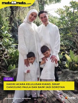 Hadiri Acara Kelulusan Kiano, Sikap Canggung Paula Verhoeven dan Baim Wong Jadi Sorotan