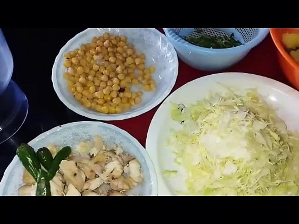 Aalo chicken and veggies kabab