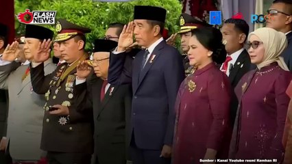 Momen Saat Prabowo Hadiri Upacara Hut Ke-78 Bhayangkara Di Monas