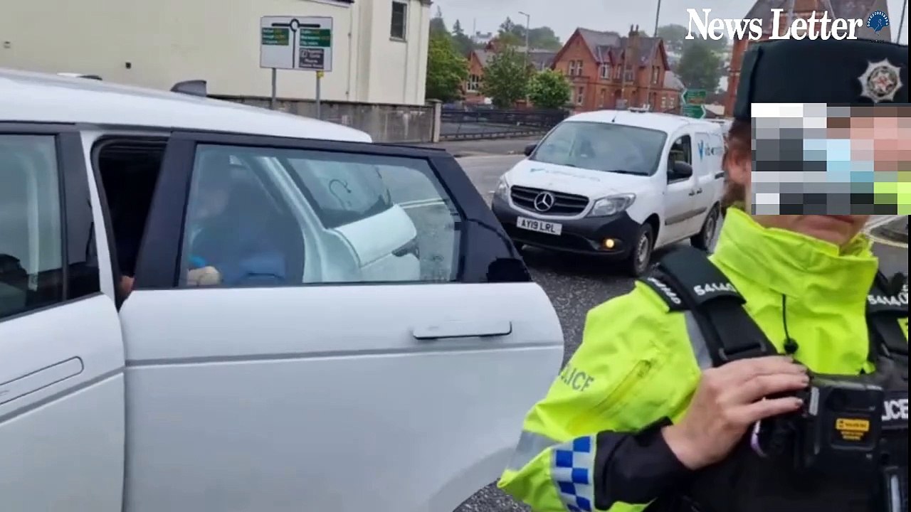 Sir Jeffrey and Lady Eleanor Donaldson arrive at Newry Court on Wednesday July 3 2024