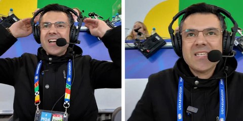 Türkiye'nin Avrupa Şampiyonası heyecanında spiker Özkan Öztürk'ün anlatımı gündem oldu