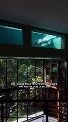 Une Villa de luxe avec une piscine dans le salon 