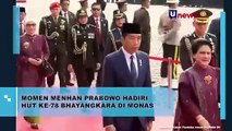 Momen Menhan Prabowo Hadiri HUT ke-78 Bhayangkara di Monas
