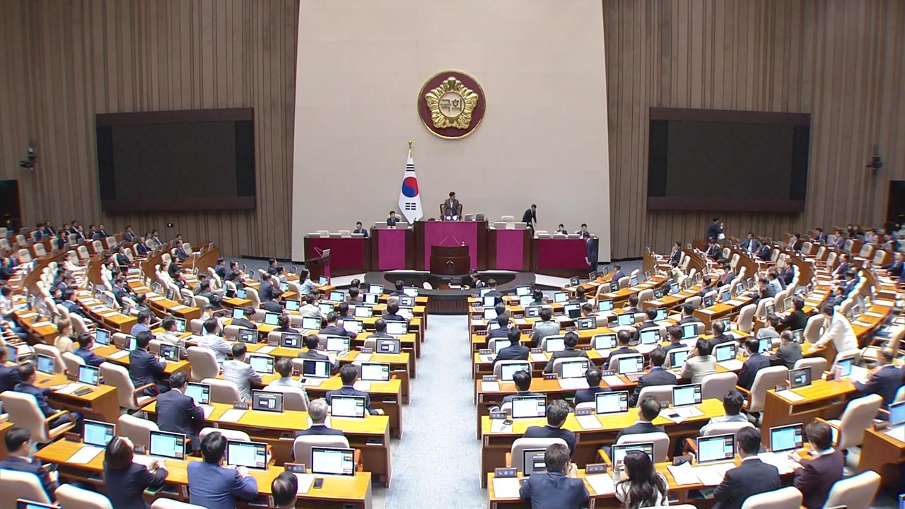 채 상병 특검법 필리버스터 돌입...대정부질문 또 파행 / YTN