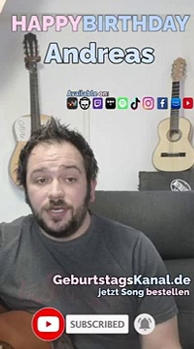 Happy Birthday, Andreas! Geburtstagsgrüße an Andreas