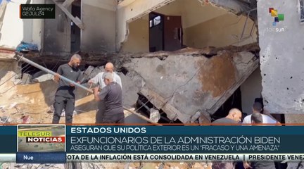 Exfuncionarios de EE.UU. acusan a Biden de complicidad en genocidio israelí en Gaza