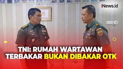 Respon TNI Usai Anggotanya Diduga Terlibat dalam Kebakaran Rumah Wartawan di Karo