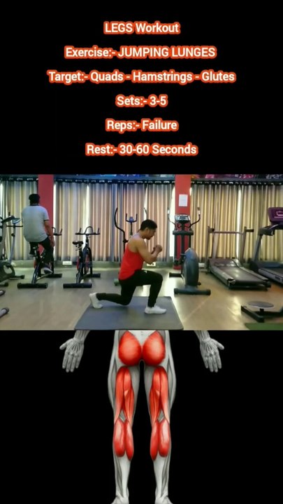 ❌ JUMPING LUNGES ✔️  How can I Build my LEGS Bigger at Home?  #heermlgangaputra #naturalbodybuilding #workout #exercise #fitness #gym #muscle #training