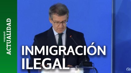 Feijóo pide ayuda a Europa para controlar la inmigración ilegal