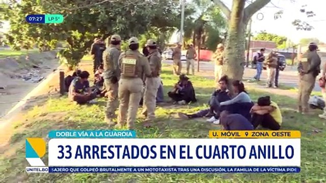​Arrestan a 42 personas en situación de calle en un operativo en un canal de drenaje en Santa Cruz de la Sierra