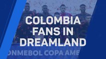 Colombian fans in dreamland after topping Brazil in Group D