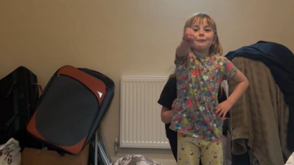 Girl's hearty dance to 'Get him Back' interrupted by sister's uppercut