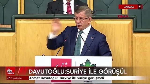 Ahmet Davutoğlu: Türkiye ile Suriye görüşmeli