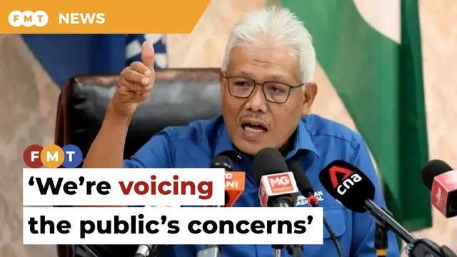 We’re only voicing out public’s concerns, Hamzah tells Anwar
