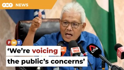 We’re only voicing out public’s concerns, Hamzah tells Anwar