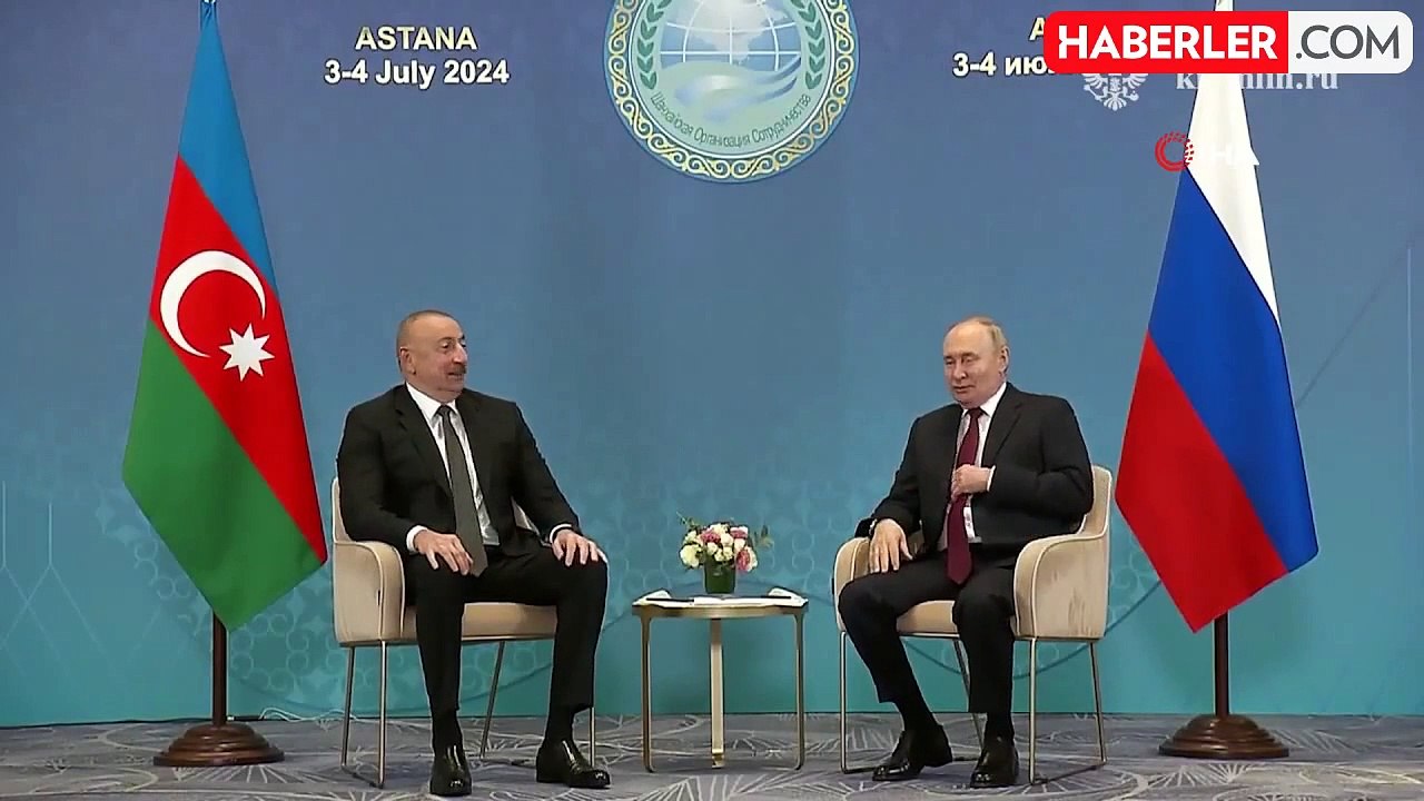 Aliyev ve Putin, Astana'da görüştü