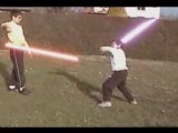Combat de sabre laser Toto & Romain
