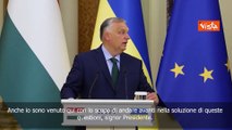 Orb?n in visita a Kiev: Chiudiamo le controversie. Parteciperemo a modernizzazione Paese SOTTOTITOLI