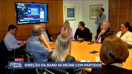 Direção da Band se reúne com partidos e discute detalhes de debates