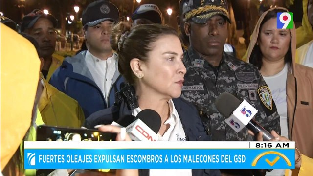 Fuertes oleajes expulsan escombros a los malecones del GSD| El Despertador