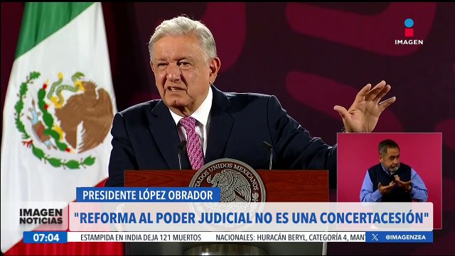 La reforma al Poder Judicial no es una concertacesión : López Obrador