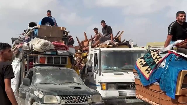Gazatíes abandonan el hospital Europeo de Jan Yunis pese a que Israel dice que no atacará