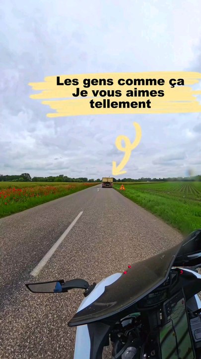 Les gens comme ça, je vous aimes tellement  Merci de prendre soin de nous, motards 
