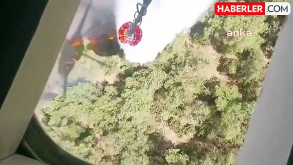 İzmir'de çıkan orman yangınında 2 mahalle boşaltıldı