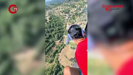 Bornova'da büyük orman yangını