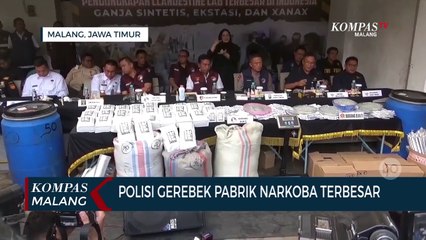 BREAKING NEWS-Polri Gerebek Pabrik Narkoba Terbesar di Indonesia!
