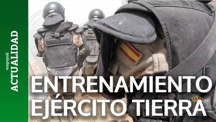 El alucinante entrenamiento del Ejército de Tierra en técnicas policiales y de control de masas