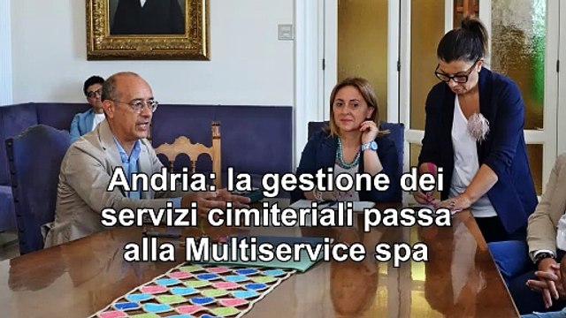 Andria, la gestione del cimitero comunale passa alla Multiservice spa
