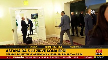 Son dakika haberi: Astana'da 3'lü zirve sona erdi