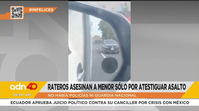 Joven es asesinado frente a su padre por grabar un asalto en la México-Pachuca