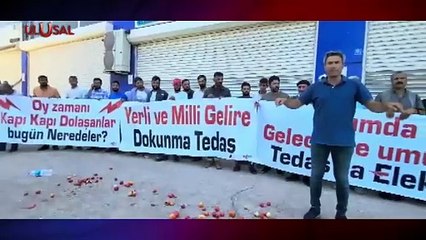 Siverek'te çiftçi su istiyor! Üretici üç günde ikinci kez DEDAŞ önünde toplandı