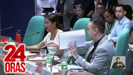 Sen. Binay at Sen. A. Cayetano, nagkainitan; Makati-Taguig issue, naungkat sa pagdinig | 24 Oras