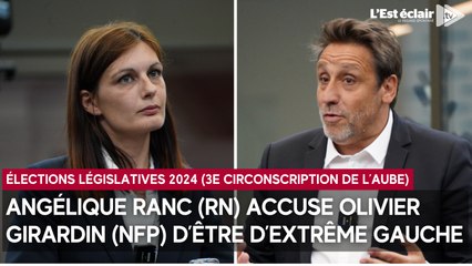Angélique Ranc accuse Olivier Girardin d’être d’"extrême gauche" lors du débat des législatives
