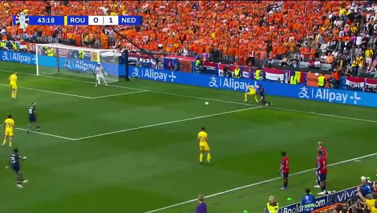 Romania - Netherlands EURO 2024 full highlights english commentary